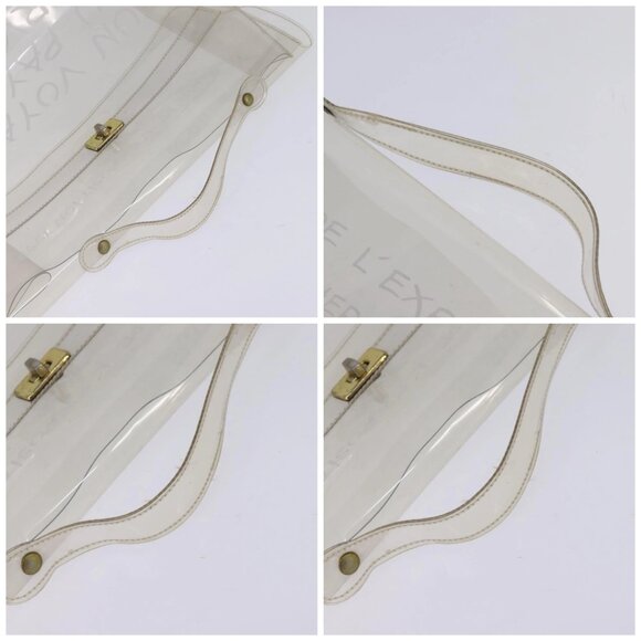 HERMES Vinyl Kelly Hand Bag Clear Auth 148034 - Picture 16 of 16